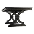 thumbnail image 2 of Luke Dining Table, 79 Inch Rectangular Top, Trestle Base, Black Wood, 2 of 7