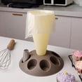 thumbnail image 1 of Piping Bag Holder with 8 Nozzle Slots, Plastic Tool Organizer for Cake Decorating, Easy Clean Storage for Baking, 1 of 2