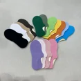 thumbnail image 3 of Calcetines de verano finos de silicona antideslizantes de color sólido para mujer, transpirables, absorbentes del sudor, sin hueso, de boca baja, invisibles, 3 of 4