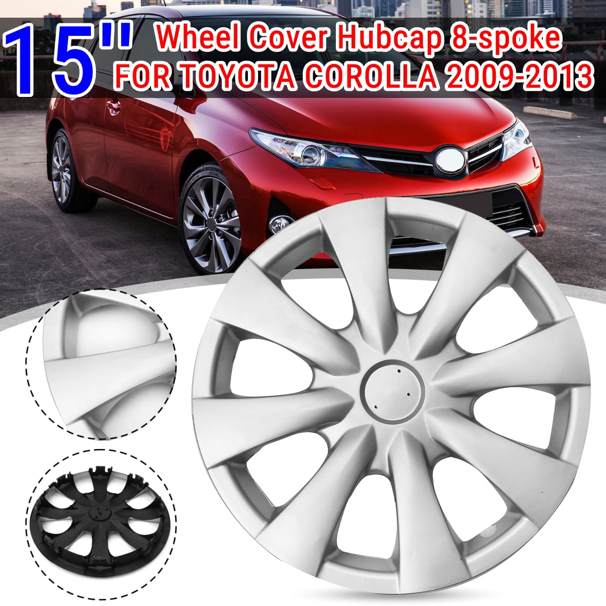 15 inch Car Wheel Cover Hubcap 8-spoke FOR TOYOTA COROLLA 2009-2013 #4262102060 
