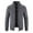 Gray, variant on Men's Full Zip Cardigan Cable Knitted Stand Collared Sweater Coat Long Sleeve Fall Winter Jacket Outwear with Pockets
