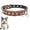 brown, variant on TELOLY Puppy Collar,Cowhide Lychee-Grained Imitation Leather Girl Dog Collars for Small and Medium Dogs and Cats,Shiny Rhinestone Bell Puppy Collars,Pink,S