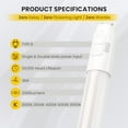 thumbnail image 4 of 25 Pack 4FT T8 LED Type B Tube Light, 18W(40W Equivalent), 2300LM, 5CCT Switchable, Ballast Bypass, Single & Double Ends Power Input 120-277V, T8 T10 T12, UL, FCC, 4 of 7