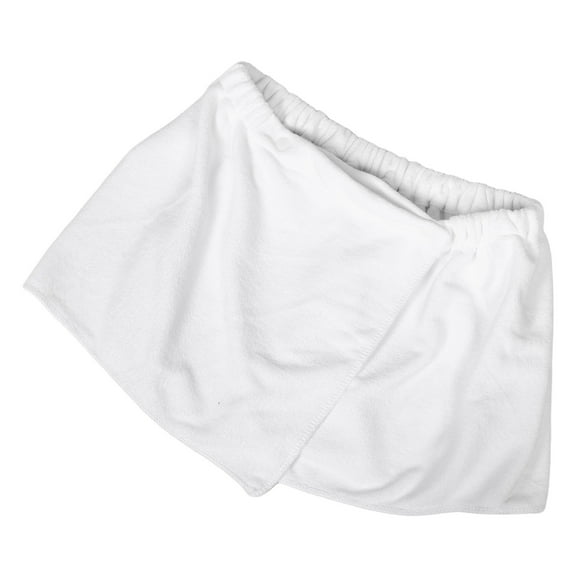 NICEXMAS Mens Bath Skirt Towel Wrap White Versatile Use High Absorbency For Men Of All Ages At 1Set