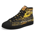 thumbnail image 7 of Bee Kind Hippie Mandala High Top Canvas Shoes Sneakers Black Size 7, 7 of 7