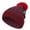 dark red, variant on Christmas Elk Knitted Hat Women Men Winter Beanie Snow Hat Warm Cap