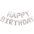 thumbnail image 1 of Globos de feliz cumpleaños de 16 pulgadas, pancarta con globos dorados, letras de papel de aluminio, pancartas, globos para suministros de fiesta y decoraciones de cumpleaños, 1 of 7