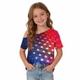 thumbnail image 6 of ITSAME Girls 4th of July Patriotic T-Shirts One Shoulder Tops Independence Day Graphic Tees Multicolor Size 13, 6 of 9