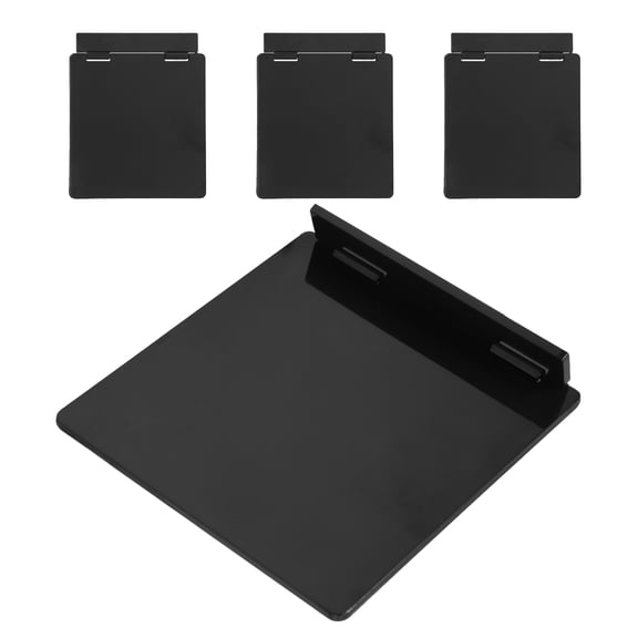 TABLZONE 4-Pack Ultrathin Black Thermostat Panel Covers with Guards for Central Air