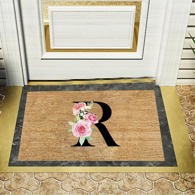 Wiueurtly Clearance Personalized Alphabet Doormat for Welcoming Guests At Your Doorstep 1PC