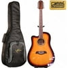 Oscar Schmidt LEFT HAND 12-String A/E Guitar, Active EQ, Sunburst, W/Gigbag OD312CETSLH BAG