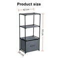 thumbnail image 7 of INSMART 3-Tier Storage Rack – Light Duty,Space-Saving Organizer for Home, Office,Garage – Adjustable,Sturdy Steel Frame, Easy Assembly (Dark Gray), 7 of 7