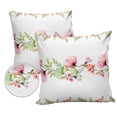 thumbnail image 2 of Outdoor Throw Pillow Cover Poppy Flowers Branch and Butterfly Waterproof Cushion Covers 2 Pack Watercolor Florals on White Pillow Cases Home Decoration for Patio Garden Couch Sofa, 2 of 7