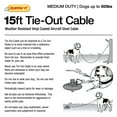 thumbnail image 3 of Westminster Pet Products Guardian Gear Dog Tie-Out Cable - Swivel Snap, Weatherproof - 15 Ft, Medium, 3 of 7