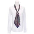 thumbnail image 2 of INSPIRE CHIC Women's Skinny Stripes Scarf, 3.54''X55.11'' Silky Satin 50s Neckerchief Scarves for Handbag Necktie One Size Stripe-3, 2 of 6