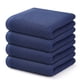 thumbnail image 1 of Toallas de cocina Kitinjoy Waffle Weave, 100% algodón, paquete de 4 unidades, azul marino, 1 of 7