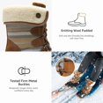 thumbnail image 7 of Women Winter Snow Boots for Waterproof Cold Weather Women Duck Boots Taupe/Tan 8 M, 7 of 7