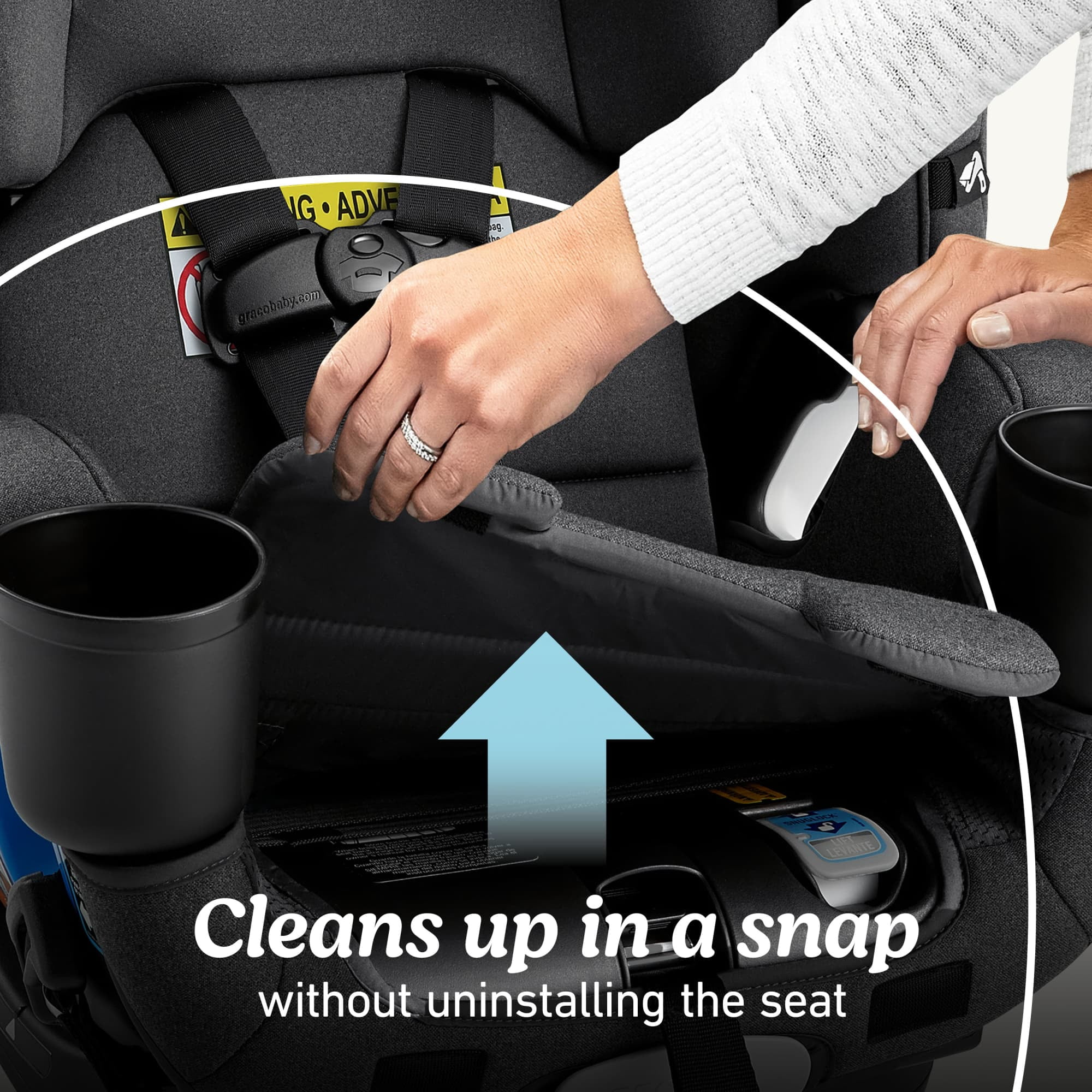 Graco 4Ever DLX Slim 4-in-1 Car Seat, Thompson, Black
