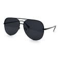 thumbnail image 5 of Womens Luxury Officer Tear Drop Shape Metal Rim Racer Sunglasses [All Black], 5 of 7