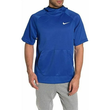 Nike Men's Spotlight Short Sleeve Hoodie Blue Size M