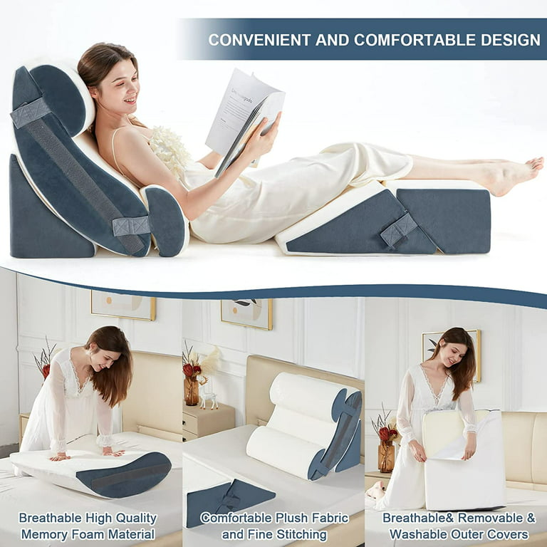 Orthopedic Memory Foam Lumbar Pillow For Lower Back Relax And