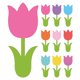 thumbnail image 1 of unbranded 90Ud Decoraciones Con Flores De Papel Multicolor Para Tableros Y Manualidades Con Primaveral, 1 of 8