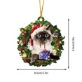 thumbnail image 3 of Teissuly Christmas Ornament Lovely Tree Gift Ornament Christmas Tree Hanging Party Decor Teissuly WER202310165793, 3 of 3