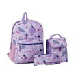 thumbnail image 3 of Jetstream 4pcs Full School Day Backpack set, Purple Unicorns, 3 of 3
