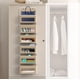 thumbnail image 4 of Organizador colgante para artículos de hogar sencillos, 6 bolsillos, para armario, color beige, 4 of 6