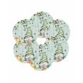 thumbnail image 7 of 15 Inch Round Placemats Set of 6, Easter Gnomes Non Slip Heat Insulation PP Table Mats, Spring Watercolor Eggs Flower Wood Grain Teal Washable Place Mats for Kitchen Dining Party Table Decor, 7 of 7