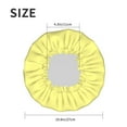thumbnail image 6 of YFYANG Women's Double Waterproof Shower Cap, Yellow Reusable Hair Cap for All Hair Styles and Head Sizes, 6 of 9