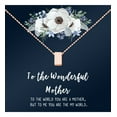 thumbnail image 4 of To The Wonderful Mother Mother's Day Gift, Mother's Day Gift for Her, Mother's Day Gift for Her, Gift for Mom,Jewelry Gift for Mom, Necklace Gift for Mom [Rose Gold, No-Personalized Card], 4 of 13