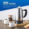 thumbnail image 4 of Elite Gourmet Stainless Steel 12-Cup Coffee Percolators, 4 of 6