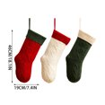 thumbnail image 2 of Miwamany Christmas Stockings Set of 3, Large Cable Knit Gift Socks for Xmas Fireplace Hanging, Holiday Decor Stocking for Family, Christmas Decorations Indoor, 2 of 7