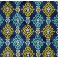 thumbnail image 4 of oneOone Organic Cotton Poplin Twill Fabric Swirl Ikat Print Fabric By The Yard 42 Inch Wide, 4 of 4