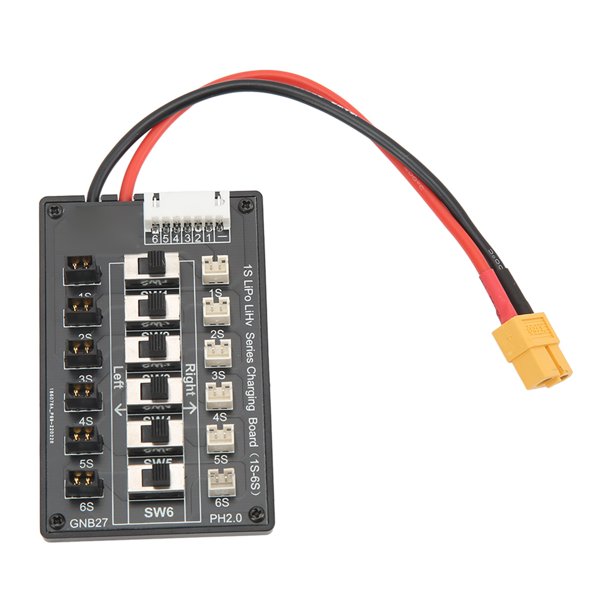 Placa de carga paralela menos interferencias fácil de conectar Placa de carga de batería 1S multifuncional de alta eficiencia con enchufe XT60 para paquete de celdas 1-6S ANGGREK Otros