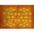 thumbnail image 1 of Ahgly Company Machine Washable Indoor Rectangle Oriental Yellow Industrial Area Rugs, 2' x 4', 1 of 4