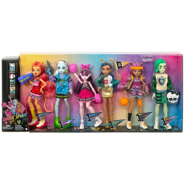 Monster High Ghoul Spirit Doll 6-Pack, Sport Theme, Collectible