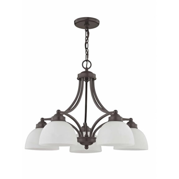 Traditional Five Light Chandelier-English Bronze Finish Bailey Street Home 218-Bel-2256003