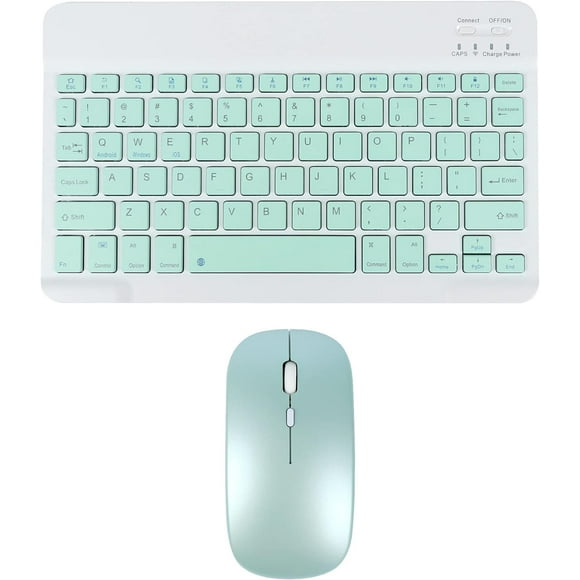 Wireless Keyboard and Mouse: Slim Rechargeable Bluetooth Keyboard and Mouse Set, Silent Bluetooth Mouse, Support Wireless Keyboard