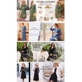 thumbnail image 7 of KISSGAL Women Nightgowns Long Sleeve Sleepshirts Pleated Long Nightdress V Neck Curved Hem Night Gown Sleepwear with Pockets, 7 of 7