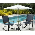 thumbnail image 5 of Walsunny Outdoor Patio Chairs Set of 4 Rockers Metal Rocking Chairs Furniture for Porch Backyard Lawn Garden,Gray, 5 of 8