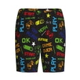 thumbnail image 4 of Fotbe Pixel Game Pajama Shorts for Men, Men's Pajama Bottoms, Sleepwear,Short Pajama Pants-4X-Large, 4 of 9