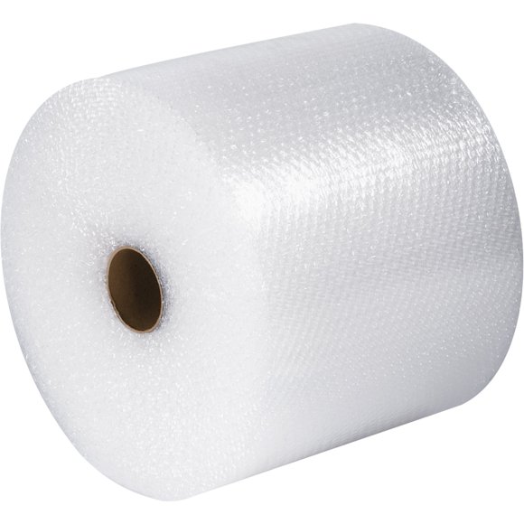 Partners Brand PBWUP1248P UPSable Perforated Air Bubble Rolls, 1/2" x 48" x 125', Clear