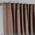 thumbnail image 5 of 3S Brother's Extra Long Solid Luxury Matte Velvet Soft Curtain Pale Taupe Single Panel Hanging Back Tap & Rod Pocket Home Décor 5-25 Feet Custom Made Curtains -Made in Turkey Each(52"x84"), 5 of 7
