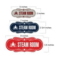 thumbnail image 4 of Signs ByLITA Designer Steam Room Sign (Brushed Silver) - Medium, 4 of 5