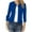 Blue, variant on Lovskoo Womens Casual Blazers Open Front Crop Blazer Jacket Small Suit Cardigan Solid Color Three Quarter Sleeve Slim Fitting Lightweight Work Office Jacket Black