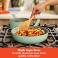 thumbnail image 5 of Bella 7 Piece Ceramic Non-Stick Cookware Set, Seaglass, 5 of 8