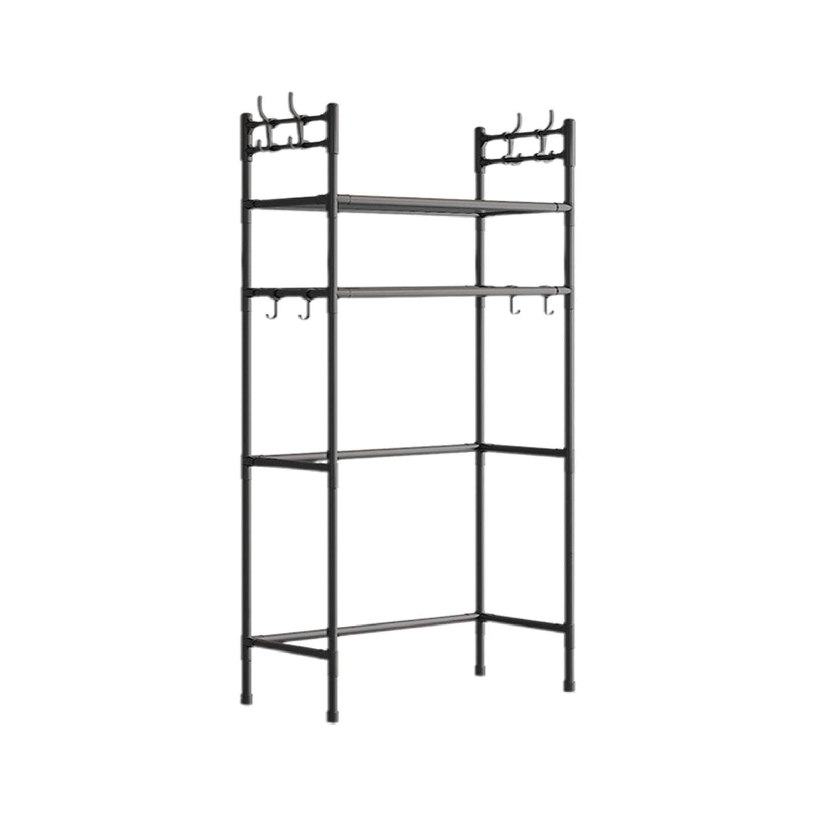 Over The Toilet Storage,2 Tier Bathroom Organizer Shelf, Freestanding Space Saver with Toilet Paper Holder, Multifunctional Over The Toilet Rack