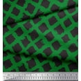 thumbnail image 2 of Soimoi Green Cotton Duck Fabric Diamond Geometric Print Fabric by the Yard 42 Inch Wide, 2 of 3